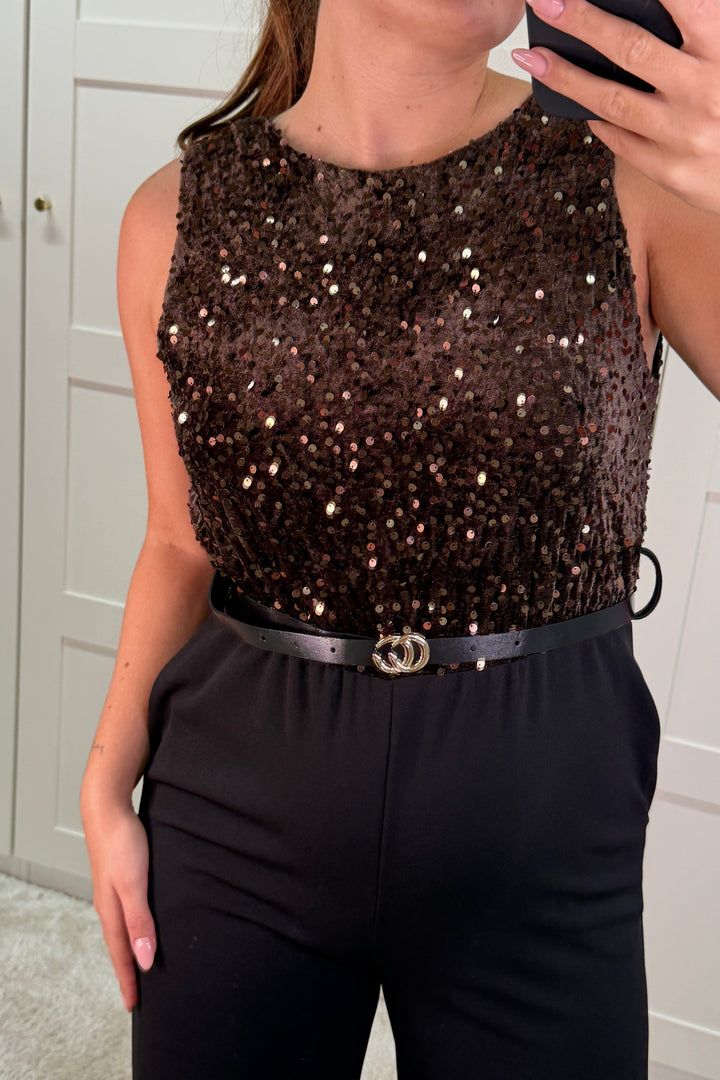 A-bee - Carina Jumpsuit - Dark Maroon Buksedragter 