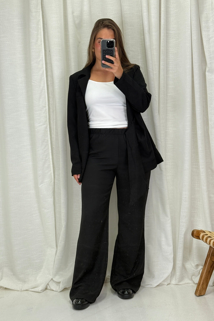 A-bee - Clarice Pants - Black Bukser 