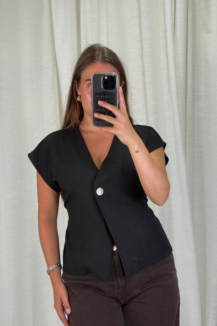 A-bee - Clarice Top - Black Toppe 