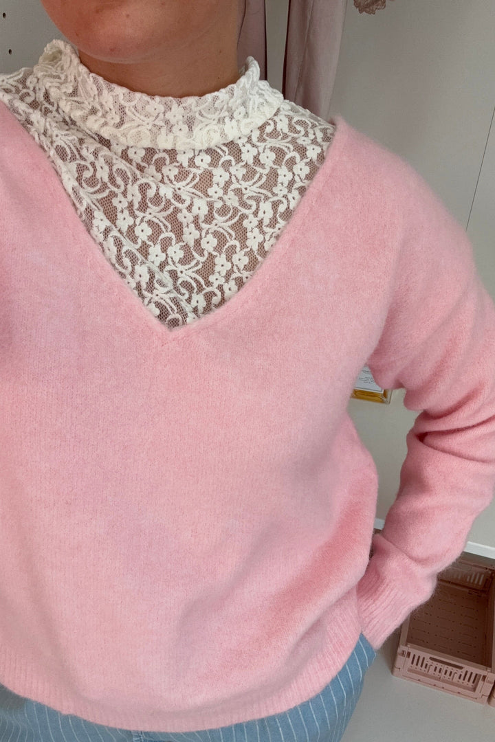A-bee - Clarisse Striktrøjer - Pink Strikbluser 