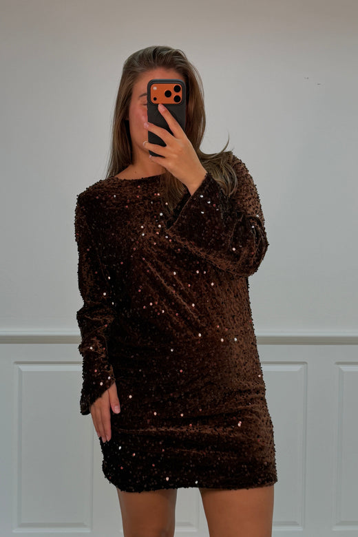 A-bee - Claudiadress - Dark Brown Kjoler 