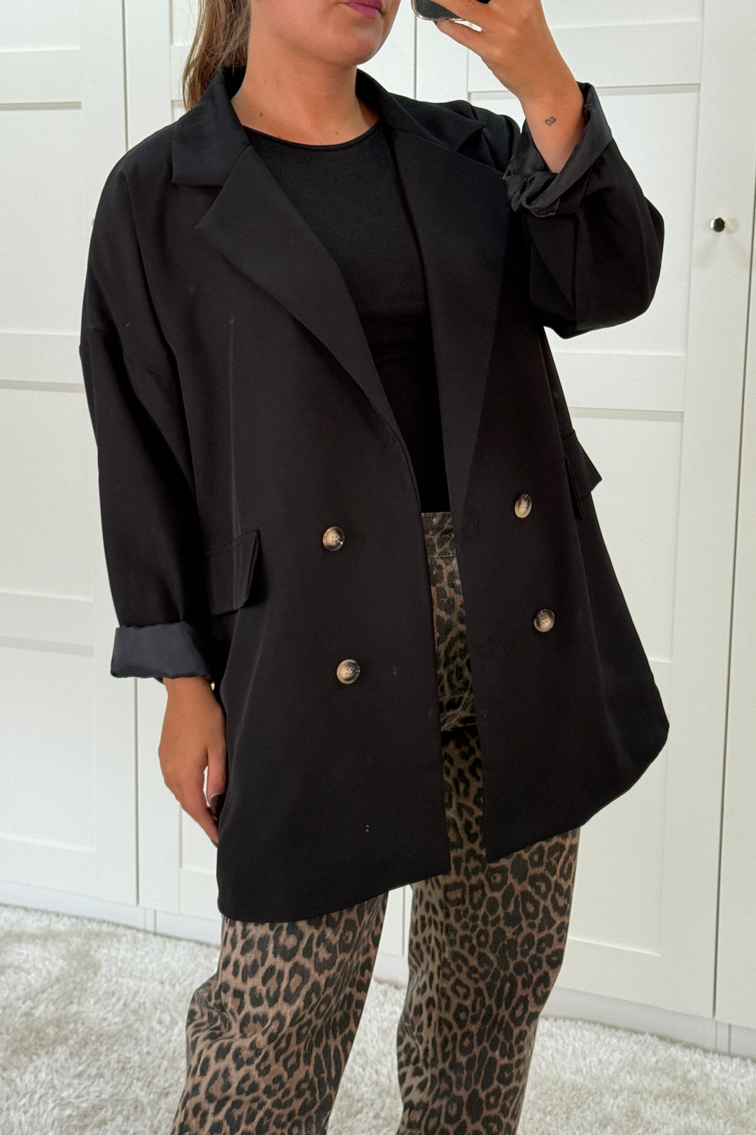 A-bee - Daphne Blazer - Black Blazere 