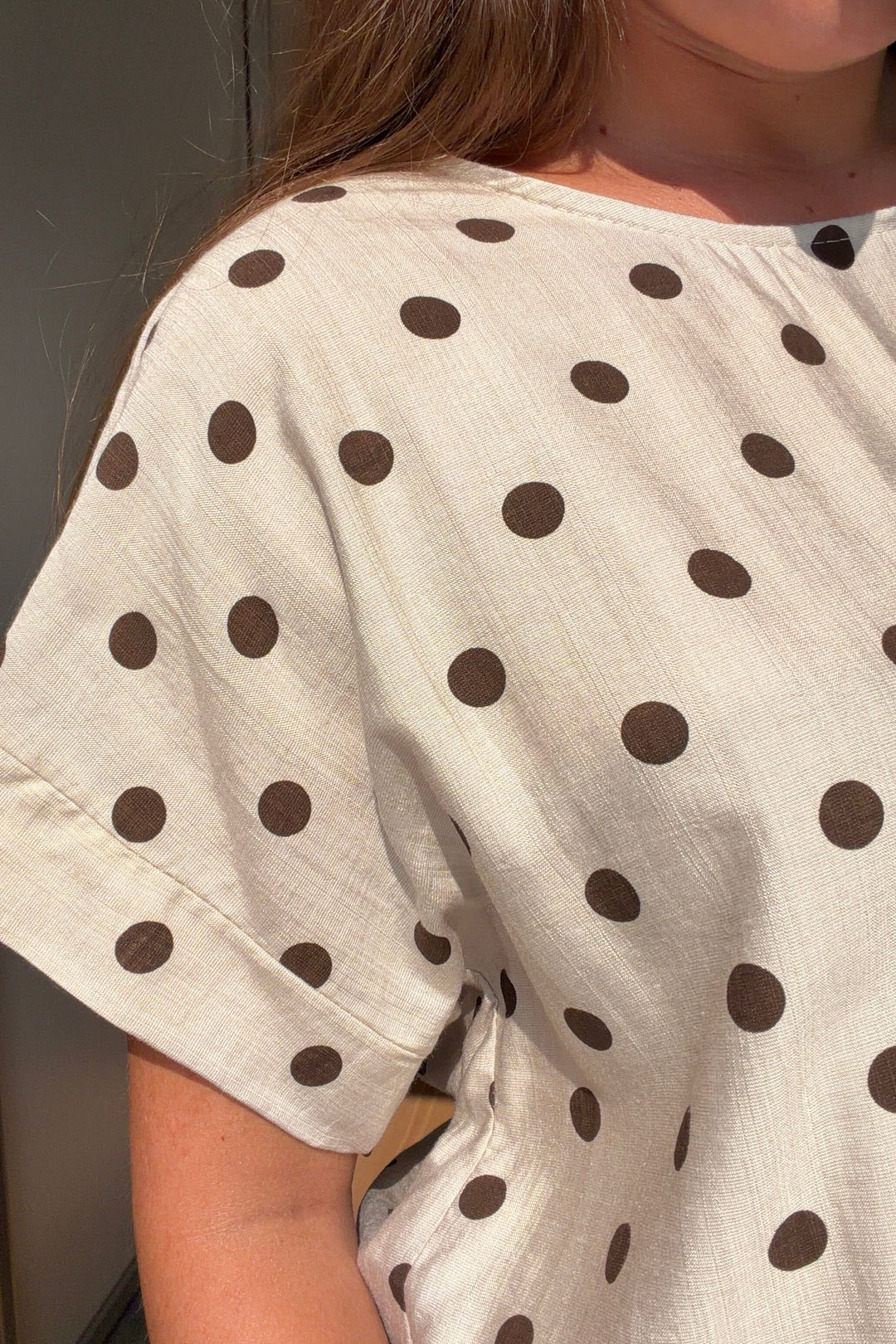 A-Bee - Delara Blouse - Beige Bluser 