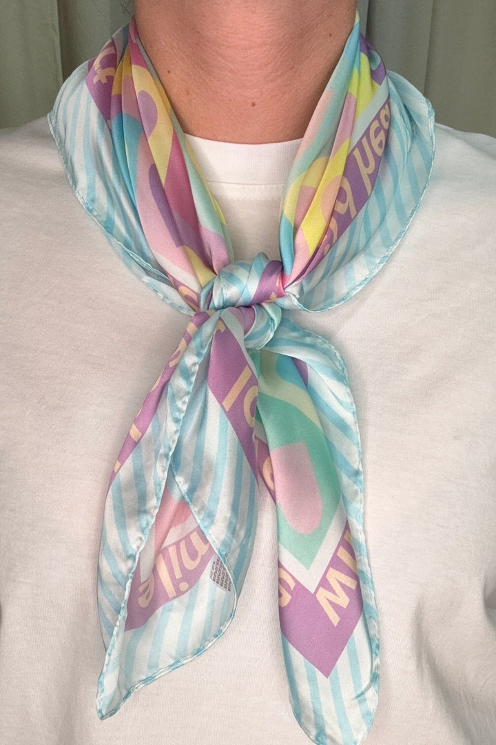 A-bee - Dina Scarf - Blue Tørklæder 