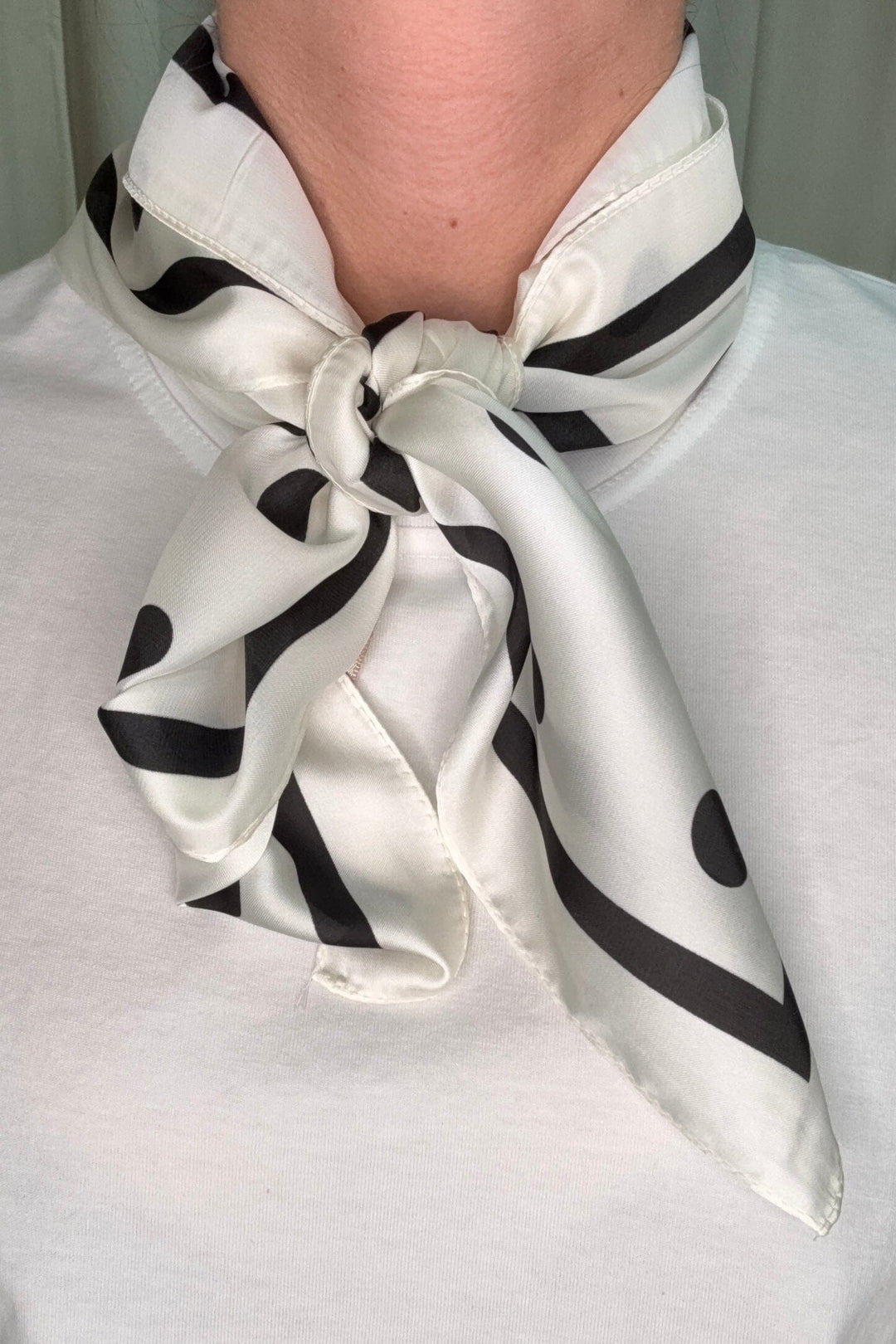 A-bee - Elin Scarf - White Tørklæder 