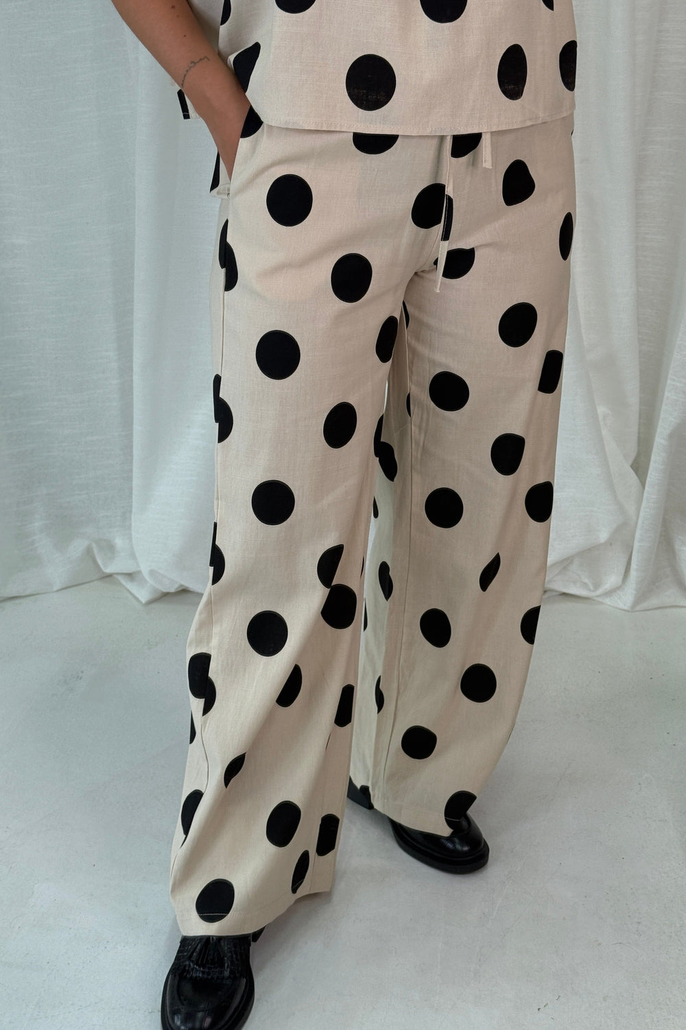 A-bee - Fanny Dot Pants - Ecru Kjoler 