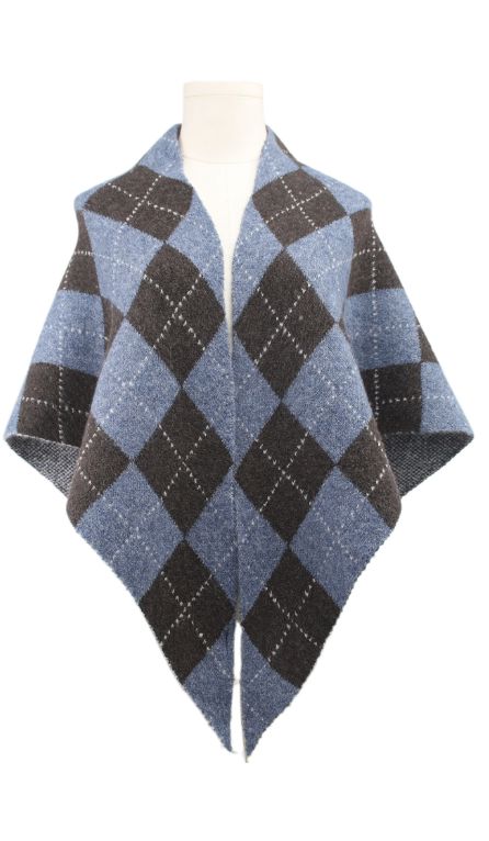 A-Bee - Fausta Scarf - Navy Tørklæder 