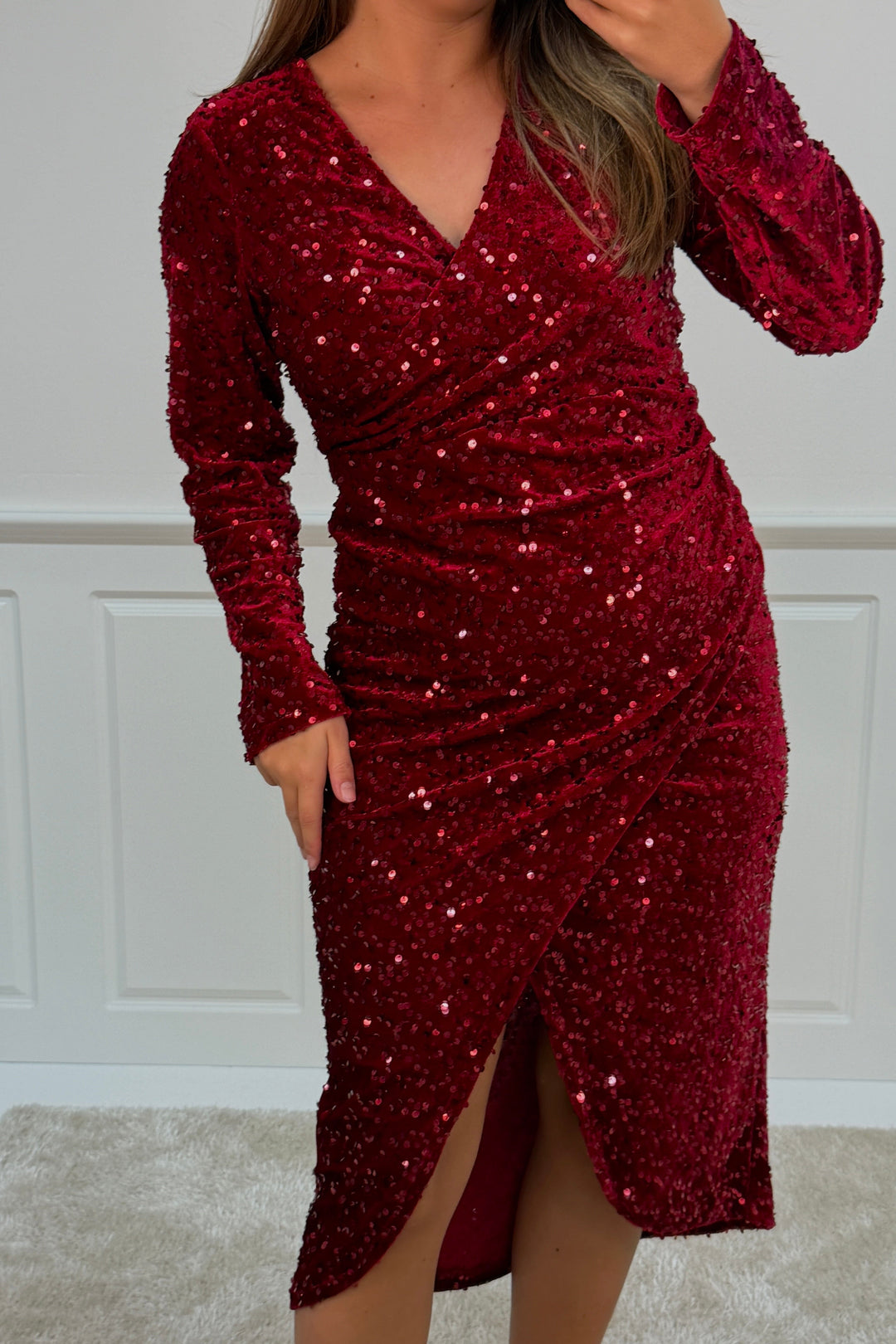 A-bee - Julittadress - Burgundy Kjoler 