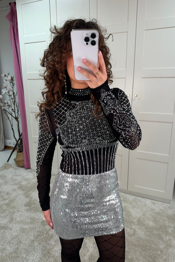 A-bee - Magdalena Bodysuit - Black Bodystockings 