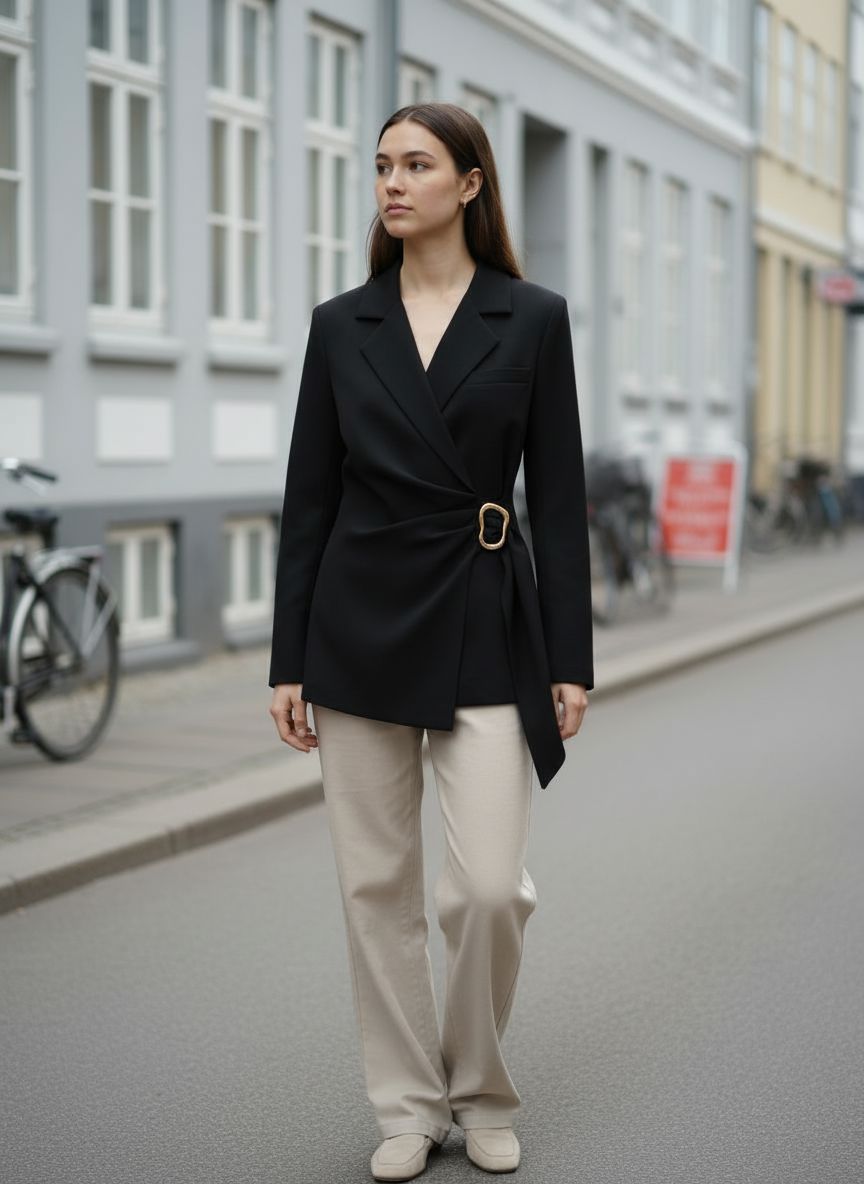 A-bee - Mathilde Blazer - Black