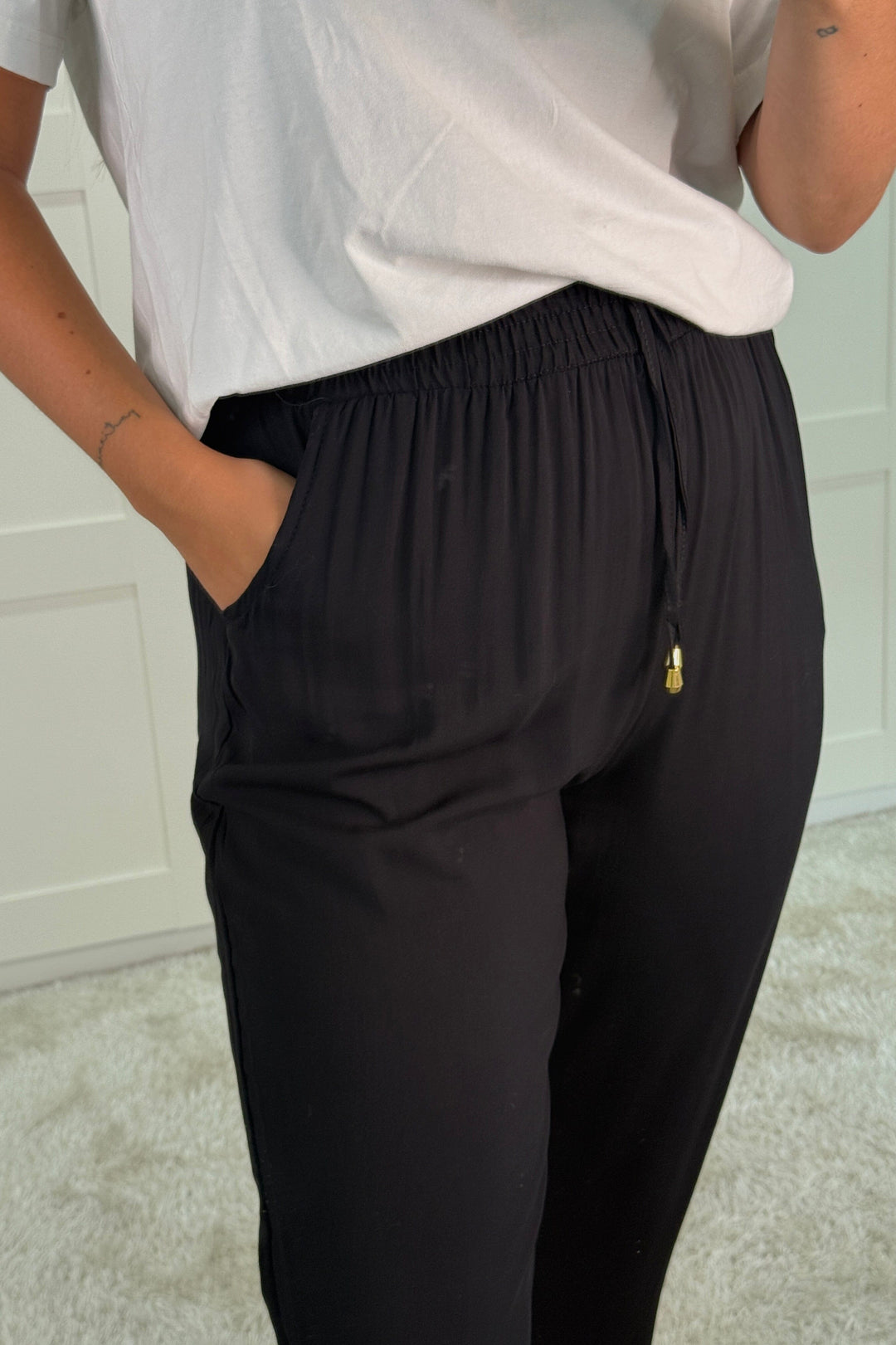 A-bee - Mina Pants - Black Bukser 