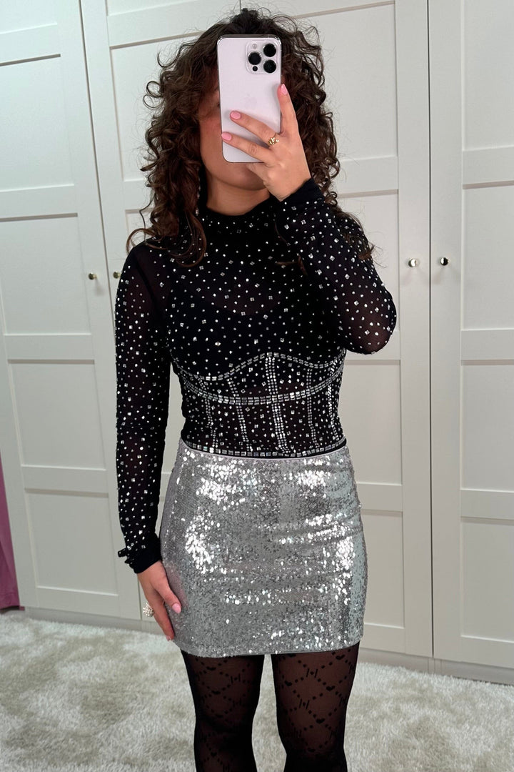 A-bee - Mireille Bodysuit - Black Bodystockings 