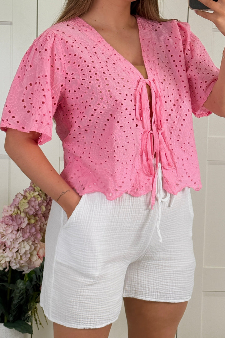 A-bee - Nicoline Bluse - Pink Bluser 