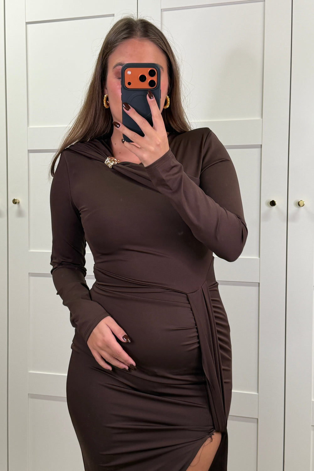 A-bee - Raisa dress - Brown Kjoler 