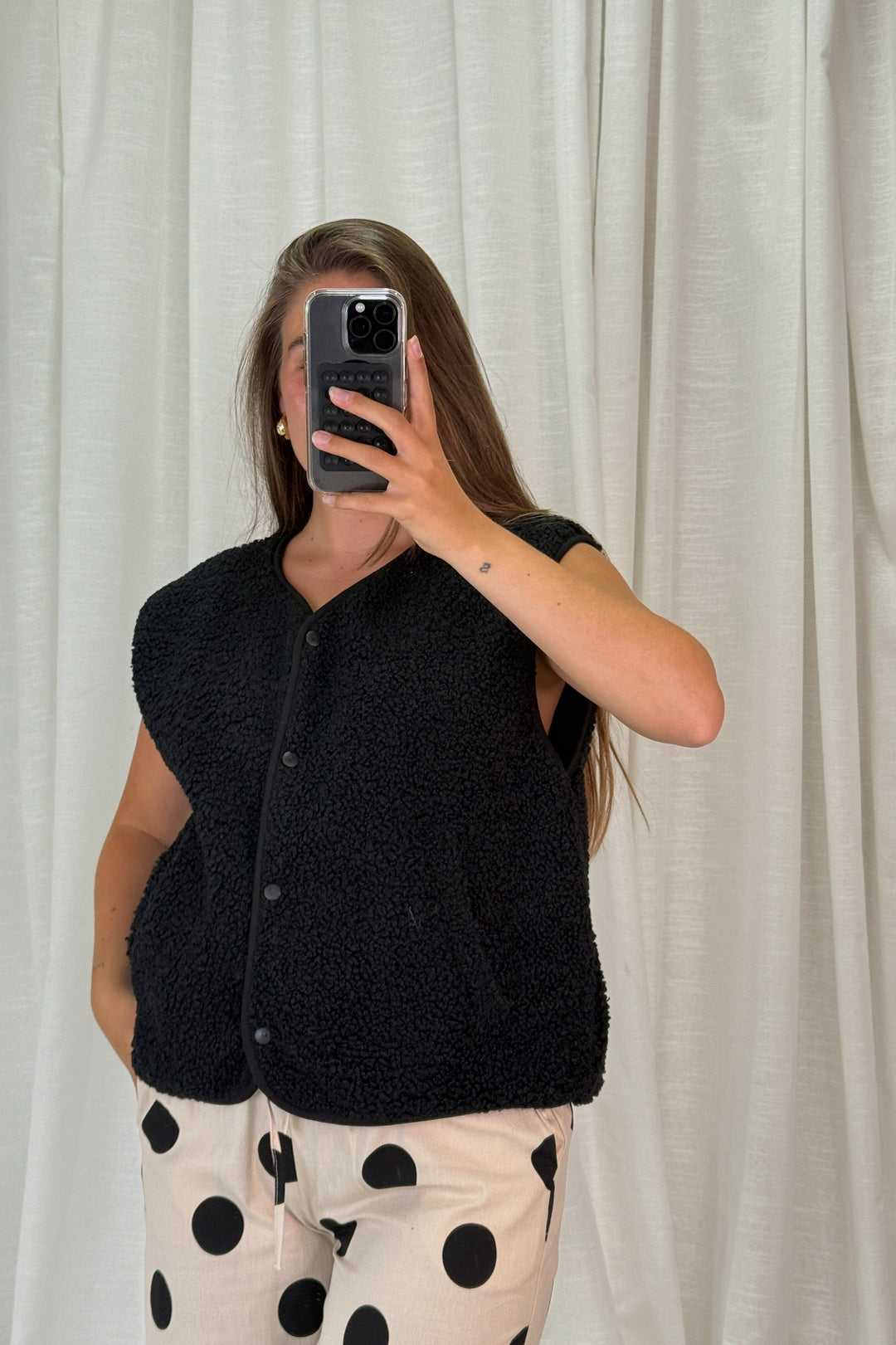 A-bee - Rebekka Vest - Black Veste 