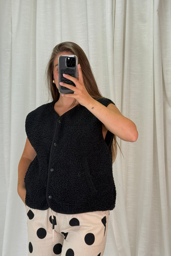 A-bee - Rebekka Vest - Black Veste 