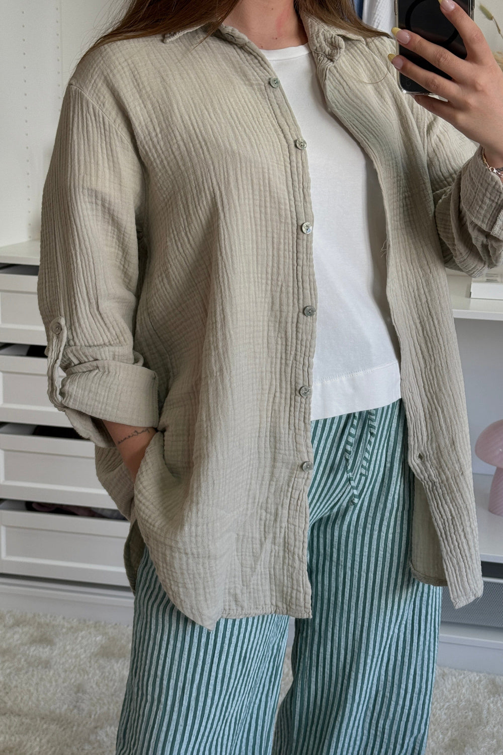 A-bee - Tilde Shirt - Beige Skjorter 