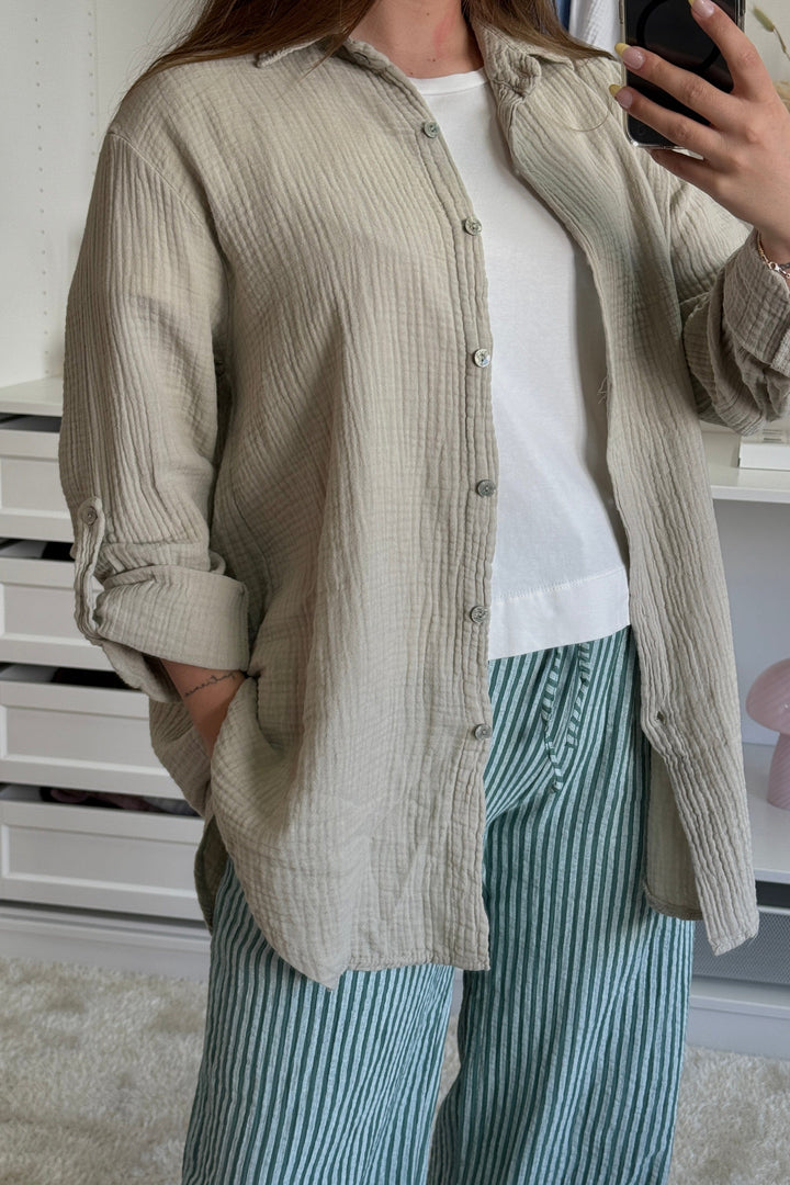 A-bee - Tilde Shirt - Beige Skjorter 