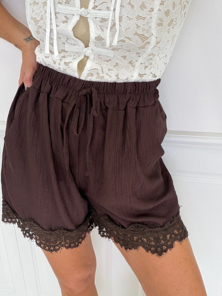 A-Bee - Vanya Shorts - Dark Brown Shorts 