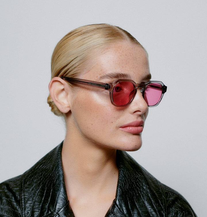 A. Kjærbede - Zan - Grey Transparent Solbriller 