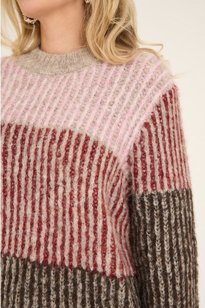 A-View - Aliana Knit Pullover AV6096 - 255 - Rose/Red