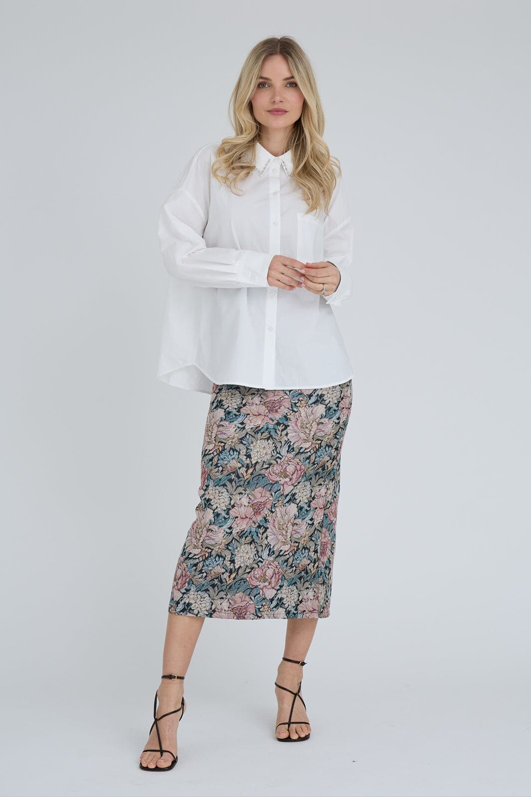 A-View - Brocade Skirt AV9408 - 311 - Sand/Black