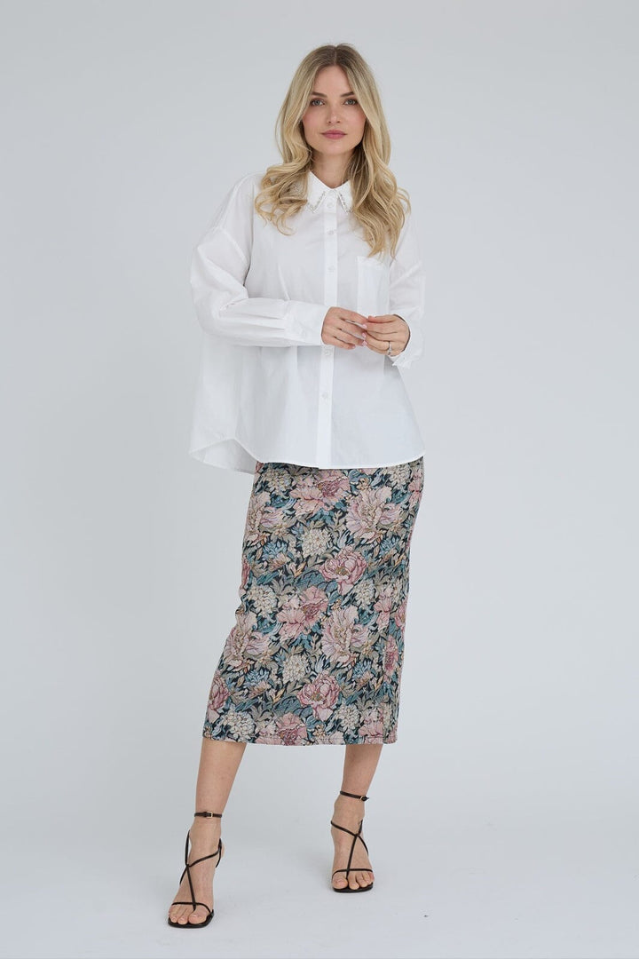 A-View - Brocade Skirt AV9408 - 311 - Sand/Black