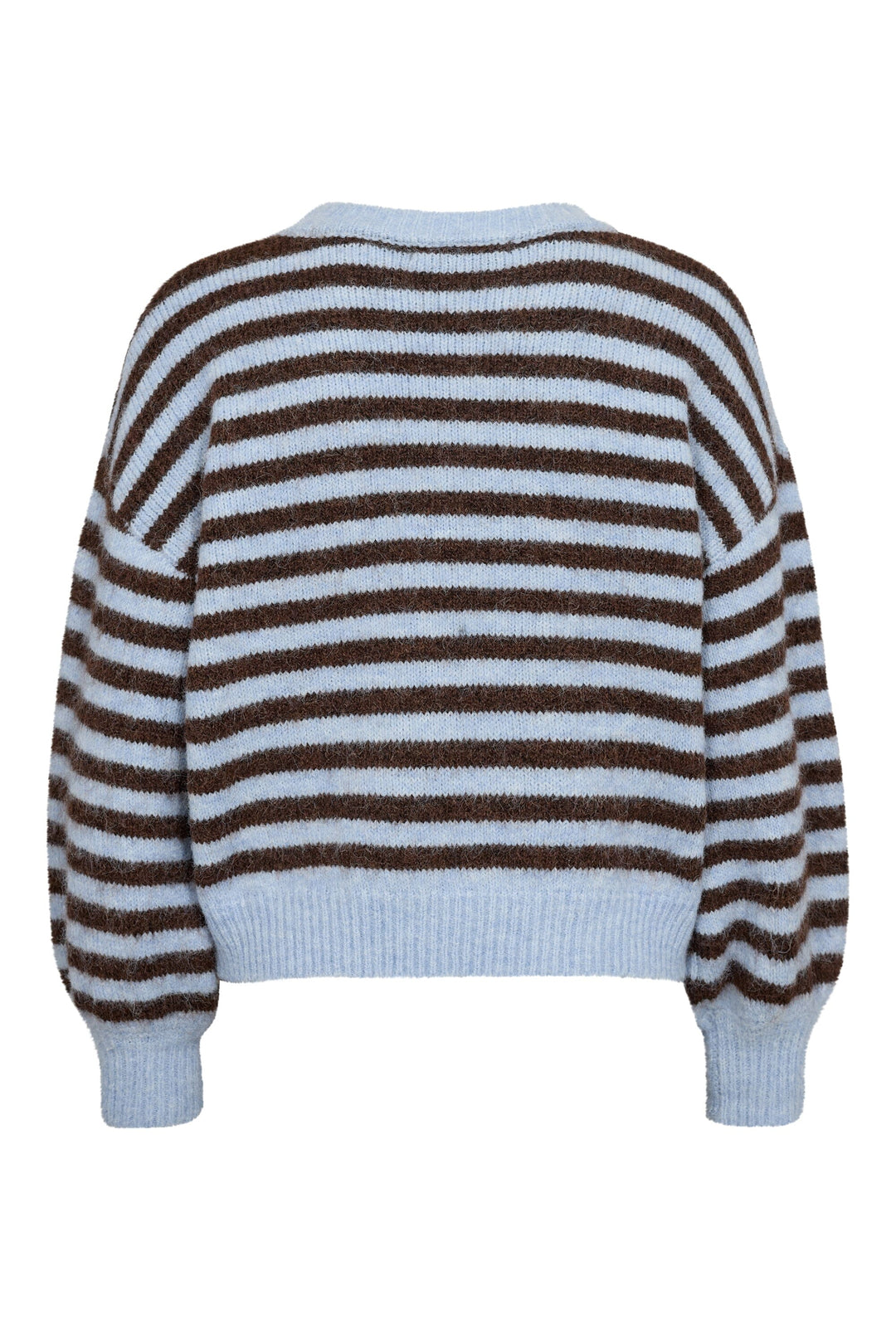 A-View - Else Knit Pullover AV6035 - 150 - Brown/Blue Strikbluser 