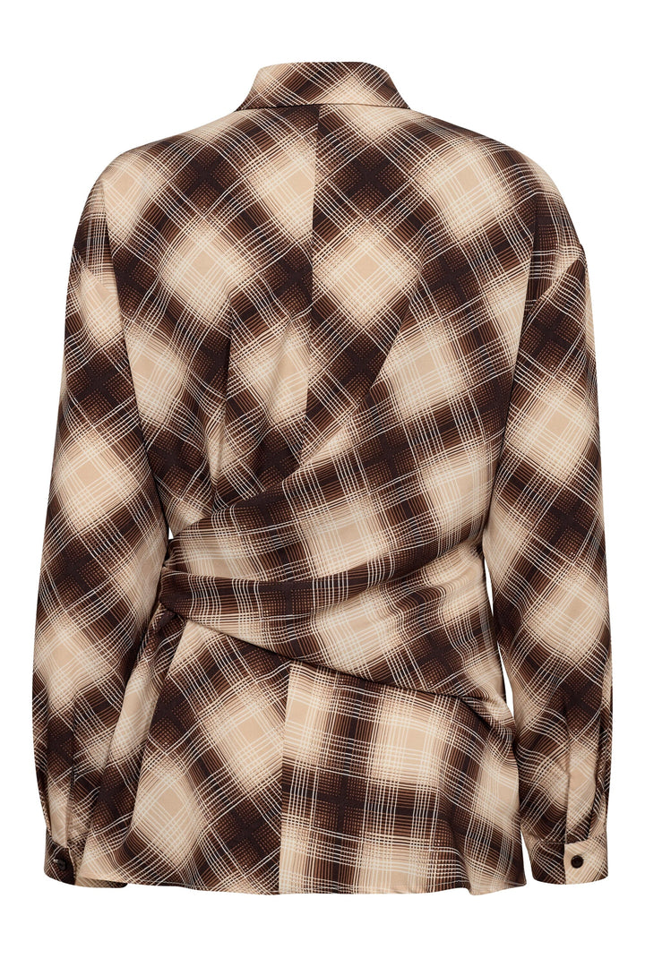 A-View - Elsi Shirt AV8266 - 156 - Brown/Sand Skjorter 