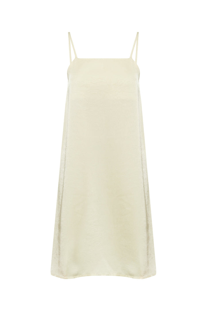 A-View - Emily Strap Dress AV8290 - 069 - Pale Yellow Kjoler 