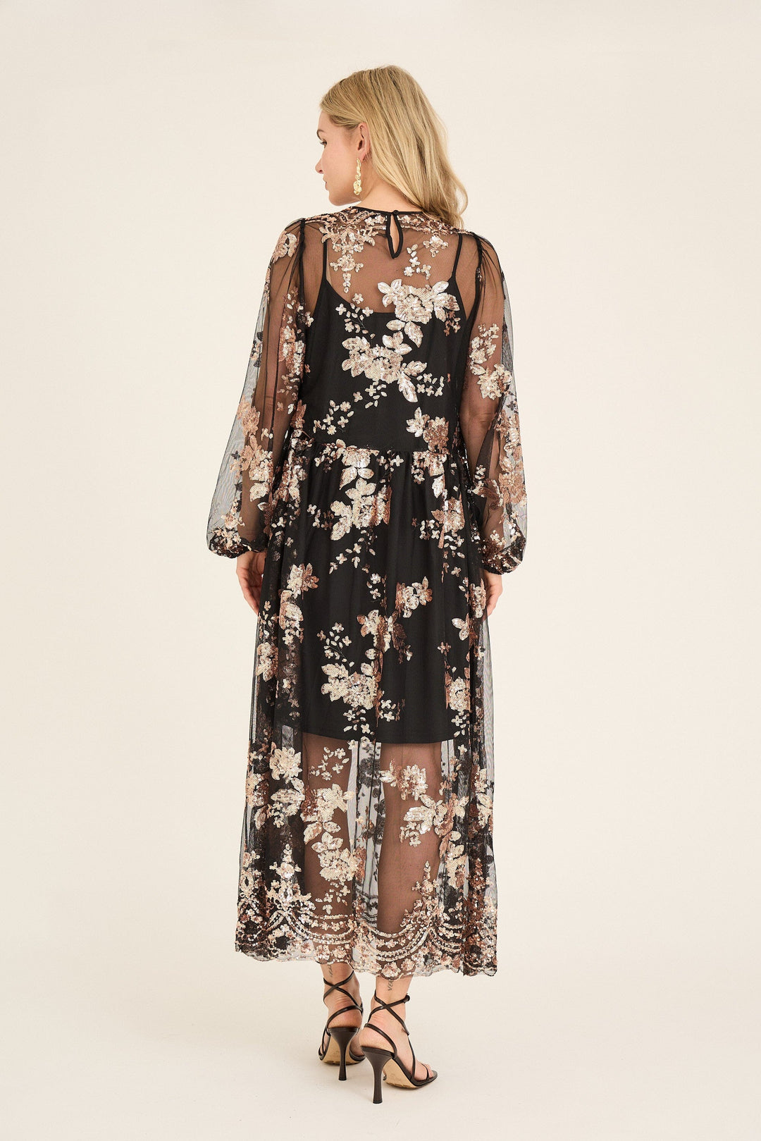 A-View - Estelle Dress AV6095 - 307 - Rose Gold Kjoler 