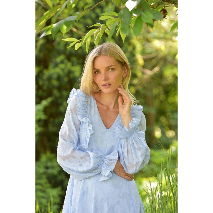 A-View - Floretta Maxi Dress AV7088 - 282 - Light Blue Kjoler 