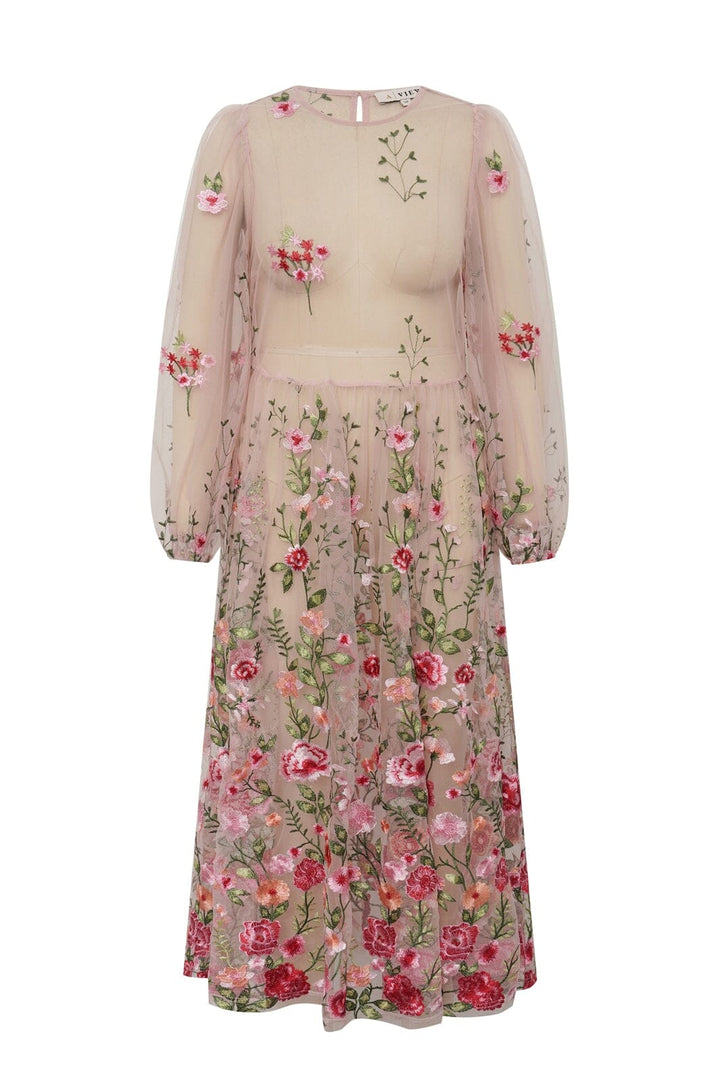 A-View - Fuschia Dress AV4614 - 255 - Rose/Red