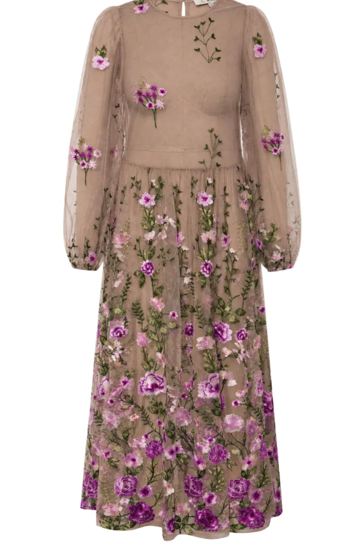 A-View - Fuschia Dress AV4614 - 866 - Almond/Orchid Kjoler 
