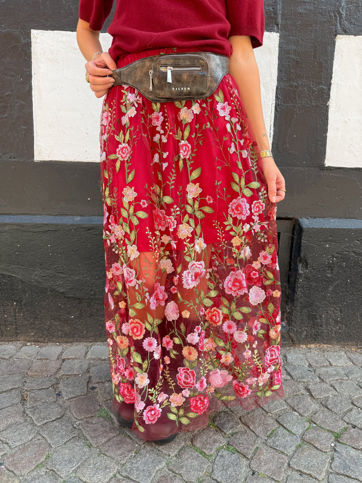 A-View - Fuschia Skirt AV4624 - 373 - Bordeaux/Rose Nederdele 