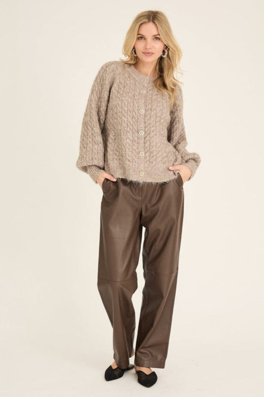 A-View - Kabba Knit Cardigan AV6022 - 118 - Light Brown