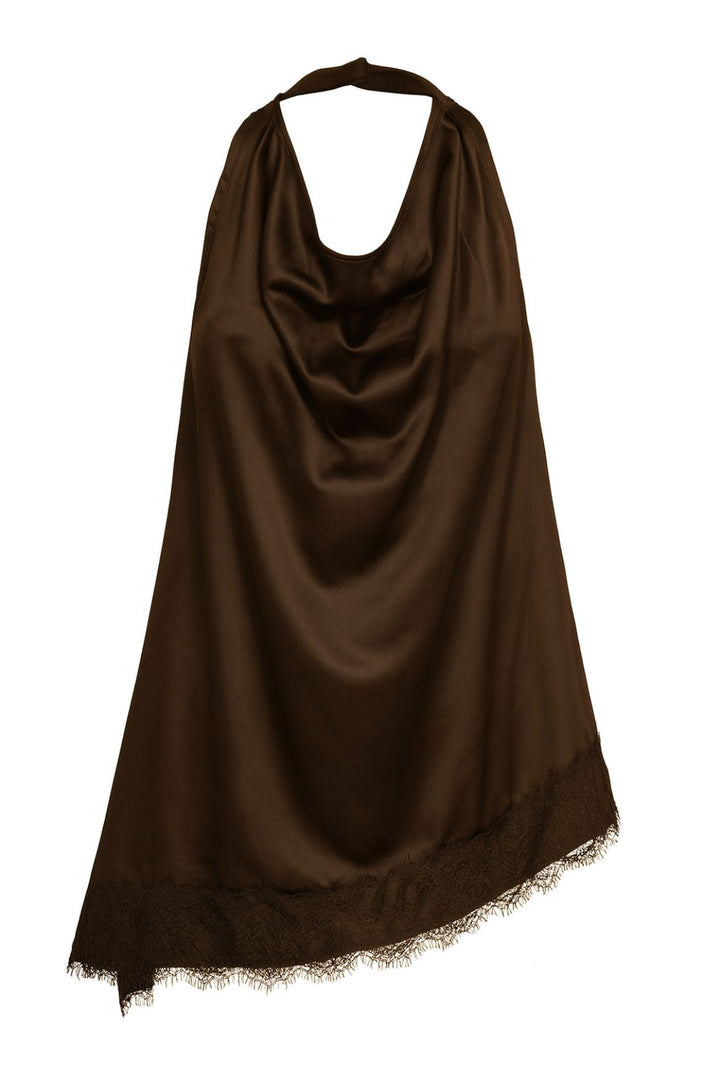 A-View - Katti Asymetric Top AV8209 - 194 - Dark Brown Toppe 
