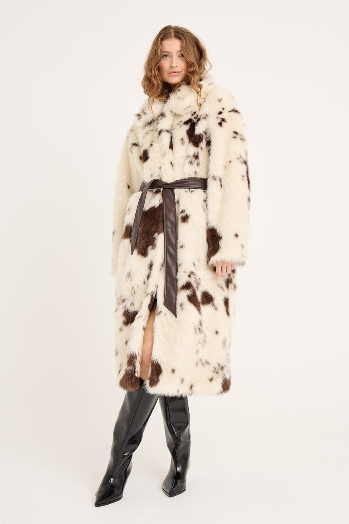 A-View - Kolvina Coat AV6032 - 193 - Brown/White