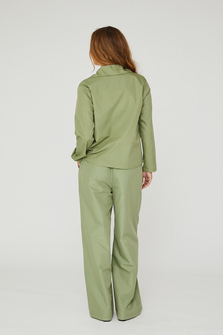 A-VIEW - Marley Blouse - 859 Dusty Green Bluser 