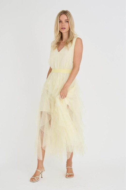 A-View - Miranda New Dress AV7094 - 069 - Pale Yellow Kjoler 
