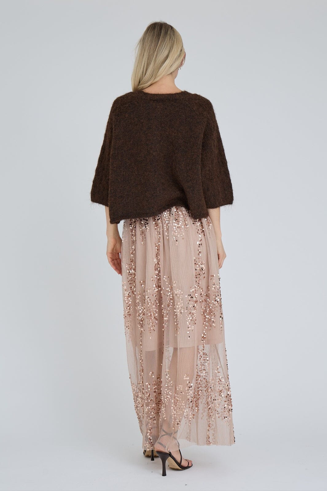 A-View - Olivia Knit Cardigan AV8308 - 194 - Dark Brown