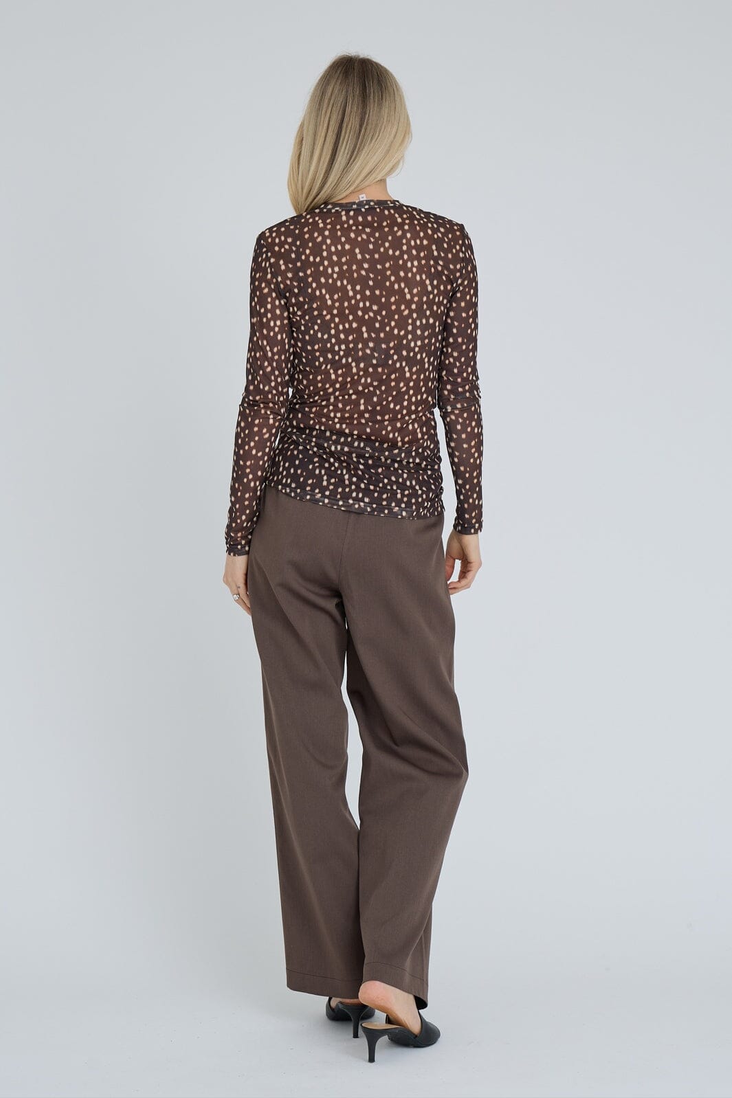 A-View - Silke Bambi Blouse AV8342 - 194 - Dark Brown