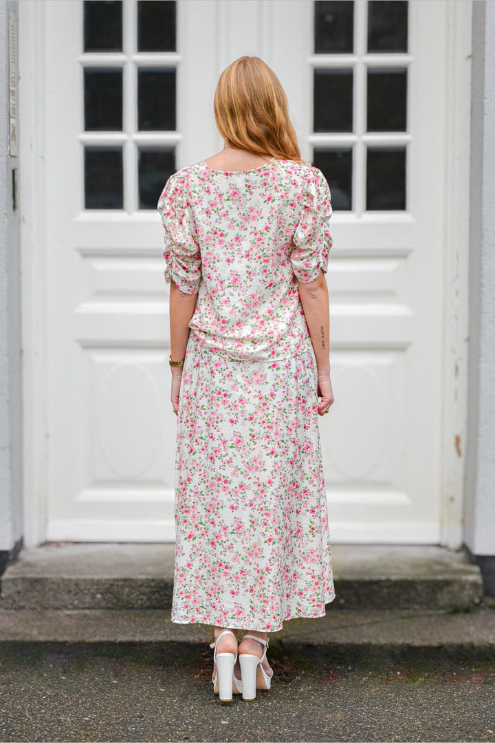 A-View - Sindrella Print Blouse AV8305 - 199 - White/Pink