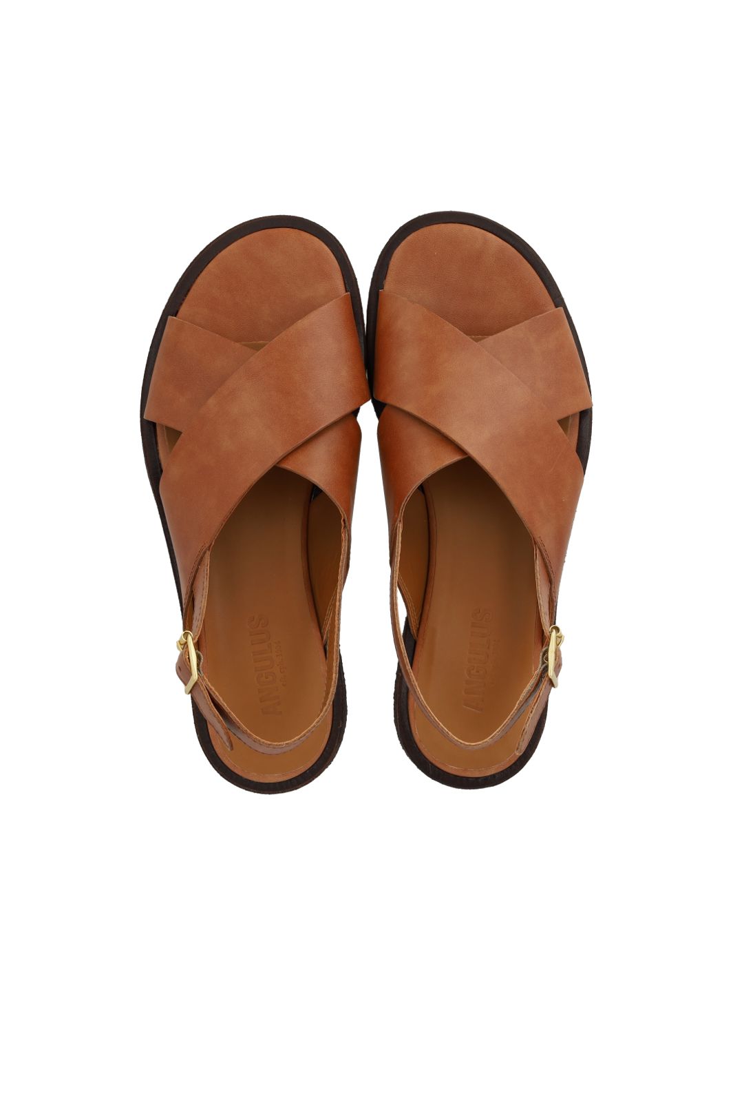 Angulus Women - Klassisk Krydssandal 5637-106 - 3637 - Tan