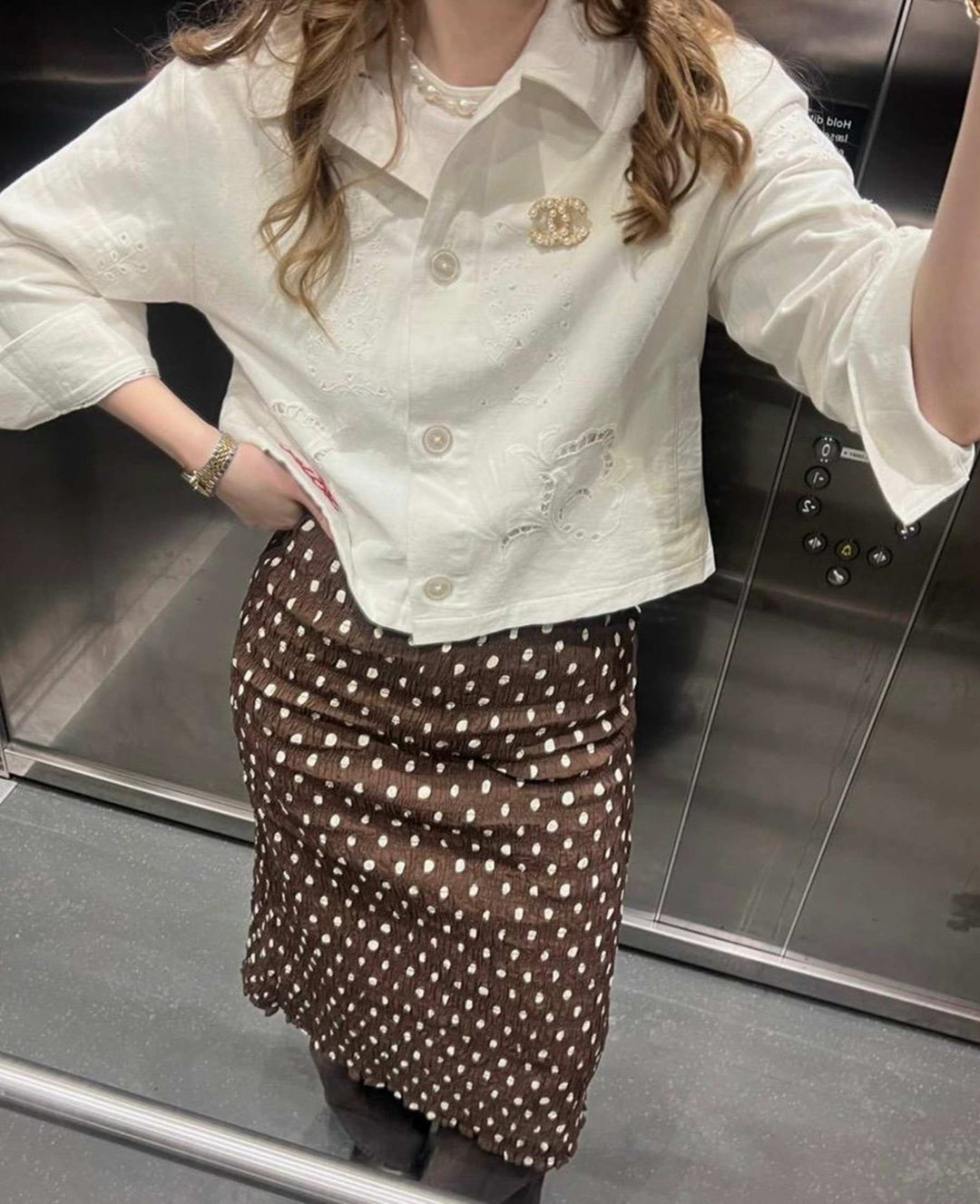 Sissel Edelbo - Lady Skirt Se 2023 - Brown Dot