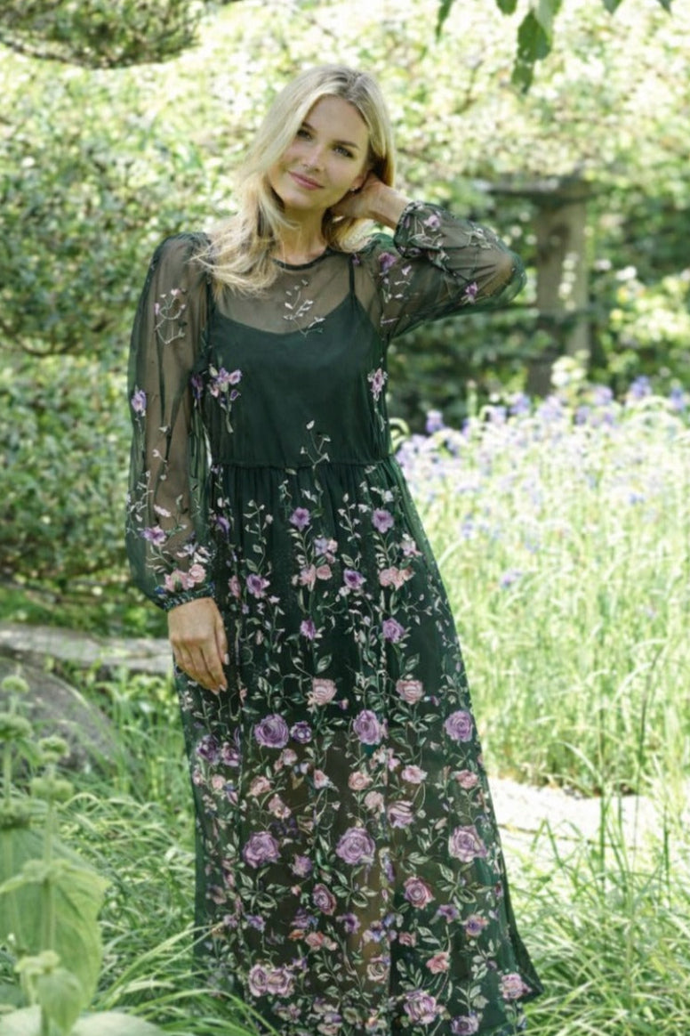 A-View - Fuschia Dress AV4614 - 858 - Dark Green