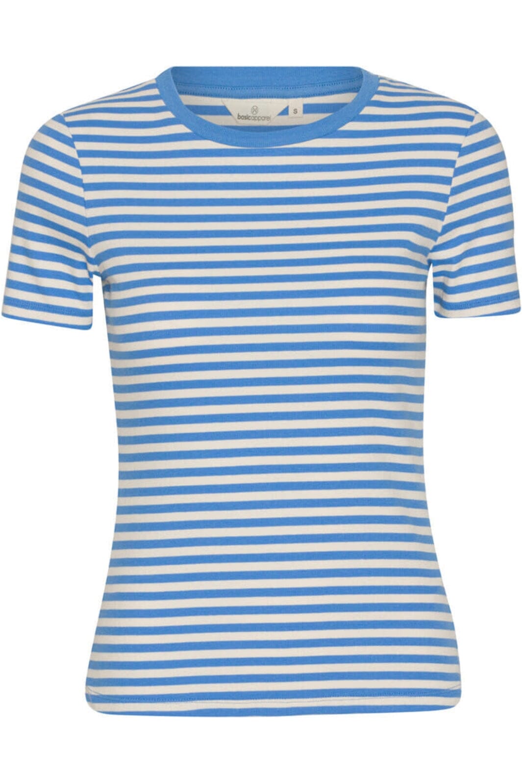 Basic Apparel - Ludmilla SS O-Neck GOTS - 577 Azure Blue/Birch T-shirts 