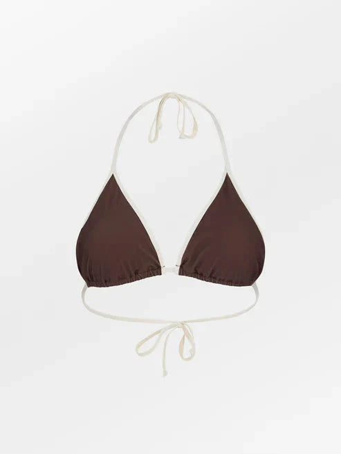 Beck Söndergaard - Contrast Bel Bikini Top 1111700040 - 7050 - Hot Fudge Brown Bikinier 