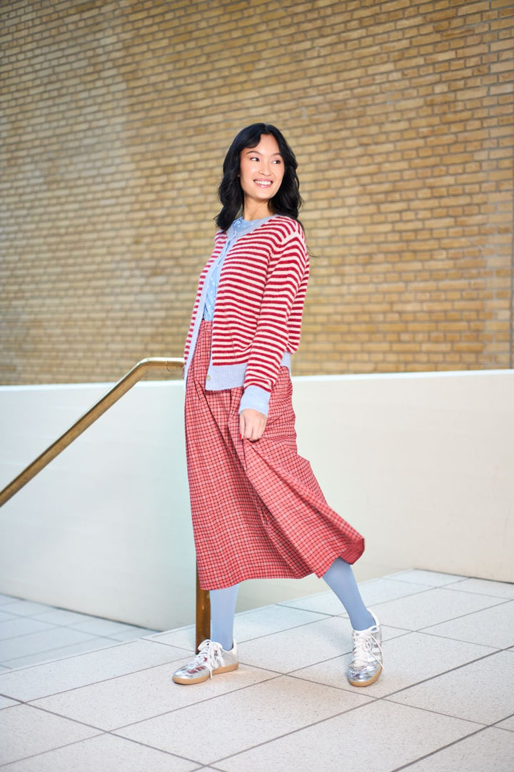 Black Colour - Bcabbie Skirt 40728 - Red Check