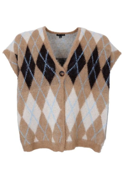 Black Colour - Bcalvina Knit Vest 41236 - Latte